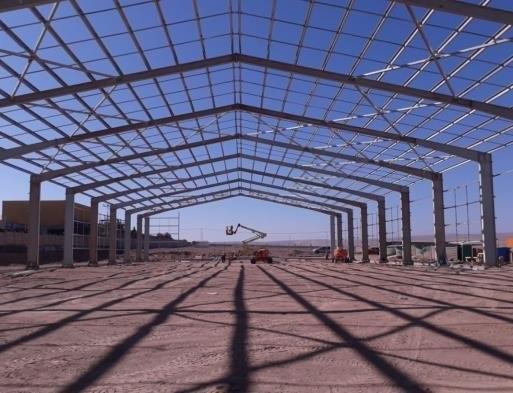 Montaje de Galpón La Negra en Antofagasta